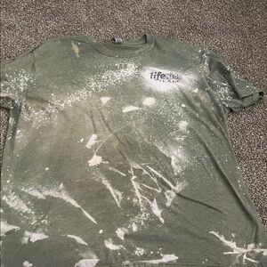 Gildan Green Splatter Short Sleeve Tee